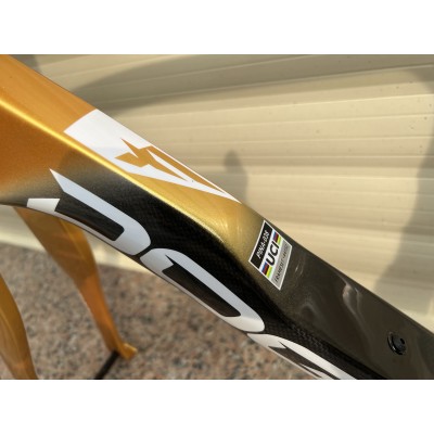 Pinarello DogMa F Carbon Road Bike Frame Gold With Black-Marco Pinarello