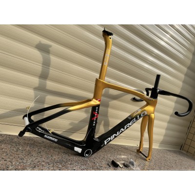 Pinarello DogMa F Carbon Road Bike Frame Gold With Black-Quadro Pinarello