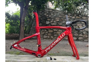 Pinarello DogMa F Carbon Rennradrahmen Metallic Rot