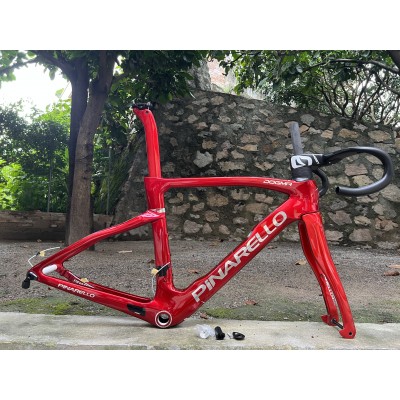 Pinarello DogMa F Carbon Road Bike Frame Metallic Red-Pinarello Frame