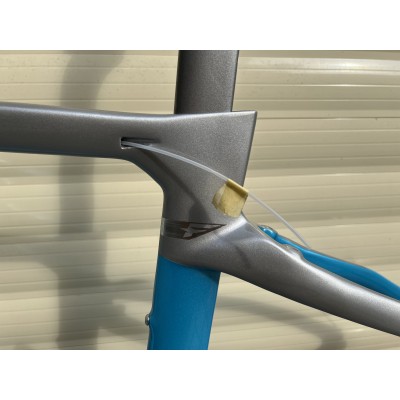 Pinarello DogMa F Disc Brake Carbon Road Bike Frame Grey With Blue-Dogma F Disc Brake