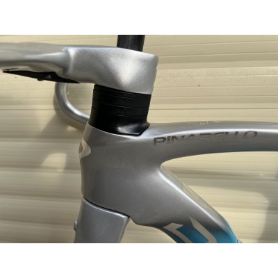 Pinarello DogMa F Disc Brake Carbon Road Bike Frame Grey With Blue-Dogma F Disc Brake