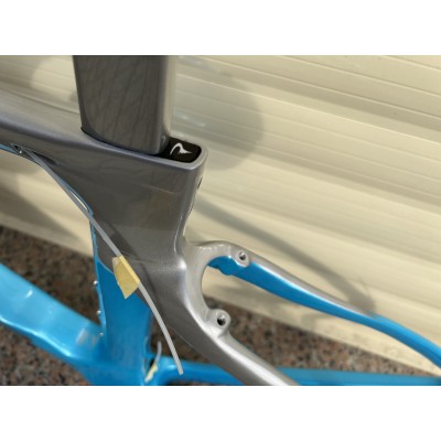 Pinarello DogMa F Disc Brake Carbon Road Bike Frame Grey With Blue-Dogma F Disc Brake