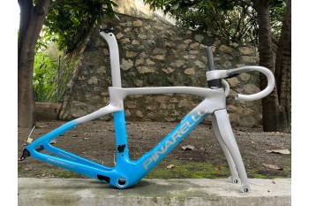 Pinarello DogMa F Disc Brake Carbon Road Bike Frame Grey With Blue