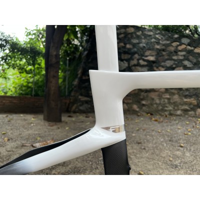 Pinarello DogMa F Carbon Road Bike Frame Black With White-PINARELLO Frame