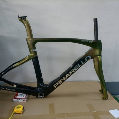 Pinarello DogMa F Disc Brake Carbon Road Bike Frame Gold With Black-Dogma F Disc Brake