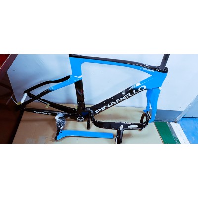 Pinarello DogMa F Carbon Road Bike Frame Black With Blue-Pinarello Frame