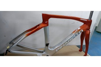 Pinarello DogMa F Disc Brake Carbon Road Bike Frame Gold With Silver