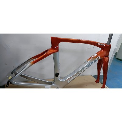 Pinarello DogMa F Disc Brake Carbon Road Bike Frame Gold With Silver-Dogma F Disc Brake