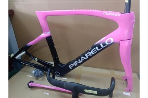 Pinarello DogMa F карбонова рамка за шосеен велосипед розово с черно