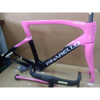 Pinarello DogMa F Disc Brake Carbon Road Bike Frame Pink With Black-Dogma F Disc Brake