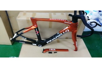 Pinarello DogMa F Disc Brake Carbon Road Bike Frame Gold With Black