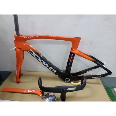 Pinarello DogMa F Disc Brake Carbon Road Bike Frame orange With Black-Dogma F Disc Brake