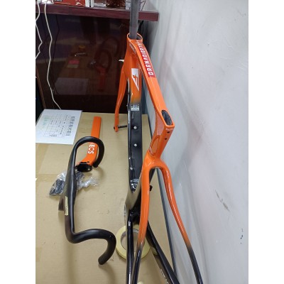 Pinarello DogMa F Disc Brake Carbon Road Bike Frame orange With Black-Dogma F Disc Brake