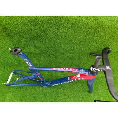 Pinarello DogMa F Carbon Road Bike Frame Red With Blue-Pinarello Frame