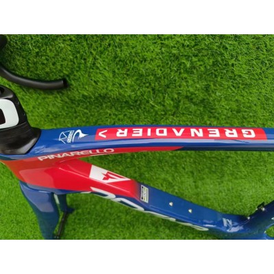 Pinarello DogMa F Disc Brake Carbon Road Bike Frame Blue With Red-Dogma F Disc Brake