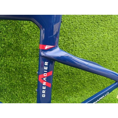 Pinarello DogMa F Carbon Road Bike Frame Red With Blue-Pinarello Frame