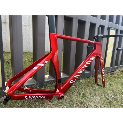 Canyon 2021 New Aeroad Disc Brake Carbon Fiber Road Bicycle Frame Metallic Red-Canyon Aeroad 2021