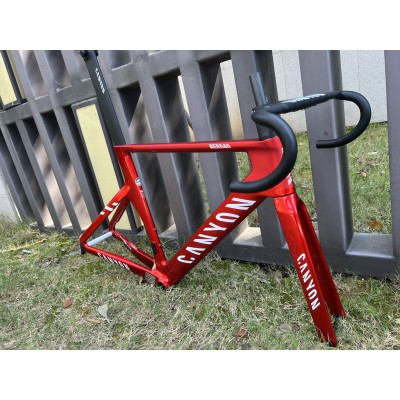 Canyon 2021 New Aeroad Disc Brake Carbon Fiber Road Bicycle Frame Metallic Red-Canyon Aeroad 2021