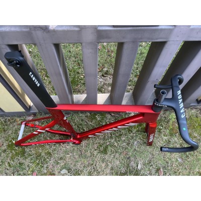 Canyon 2021 New Aeroad Disc Brake Carbon Fiber Road Bicycle Frame Metallic Red-Canyon Aeroad 2021