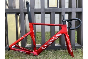 Canyon 2021 New Aeroad Skivbroms Carbon Fiber Road Cykelram Metallic Röd