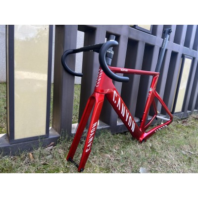 Canyon 2021 New Aeroad Disc Brake Carbon Fiber Road Bicycle Frame Metallic Red-Canyon Aeroad 2021