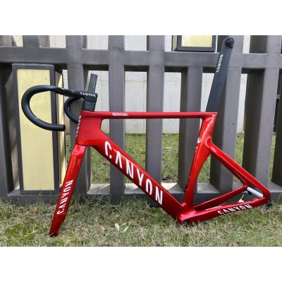 Canyon 2021 New Aeroad Disc Brake Carbon Fiber Road Bicycle Frame Metallic Red-Canyon Aeroad 2021