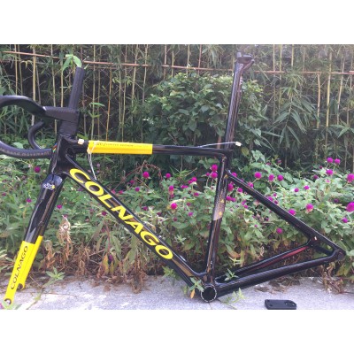 Colnago V3RS Carbon Frame Road Bicycle Green With Black-Colnago V3RS V-Brake & Disc Brake