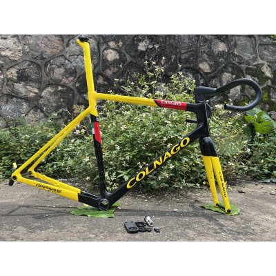 Colnago V3RS Carbon Frame Road Bicycle Green With Black-Colnago V3RS V-Brake & Disc Brake