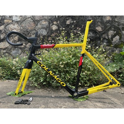 Colnago V3RS Carbon Frame Road Bicycle Green With Black-Colnago V3RS V-Brake & Disc Brake