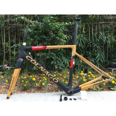 Colnago V3RS Carbon Frame Road Bicycle Green With Black-Colnago V3RS V-Brake & Disc Brake