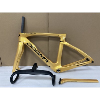 Pinarello DogMa F Carbon Road Bike Frame Gold-Pinarello Rama