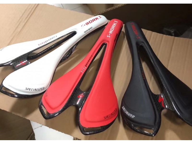 Specialized S-Works MTB Road Bicycle Carbon Fiber Leather Saddle