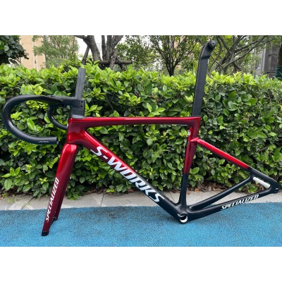 Specialized S-Works Tarmac SL7 Frameset Carbon Fiber Road Bicycle Frame Red With Black-S-Works SL7 Disc Brake