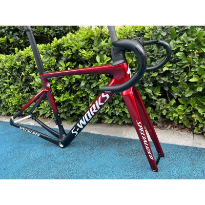 Specialized S-Works Tarmac SL7 Frameset Carbon Fiber Road Bicycle Frame Red With Black-S-Works SL7 Disc Brake