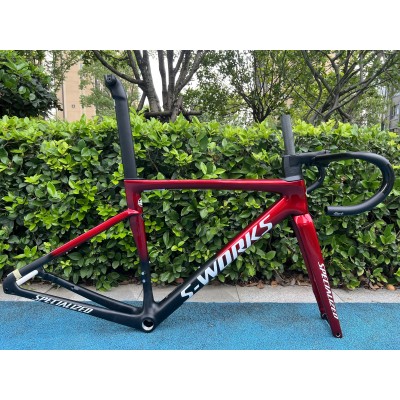 Specialized S-Works Tarmac SL7 Frameset Carbon Fiber Road Bicycle Frame Red With Black-S-Works SL7 Disc Brake