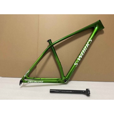 Specialized S-works EPIC Carbon Fiber Mountain Bicycle Frame 29er Boost Green-S- Works Epic MTB Frame
