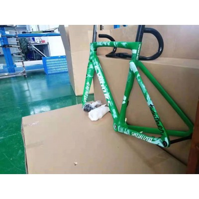 Carbon Fiber Road Bicycle Frame S-Works Tarmac SL7 Frameset Disc Brake Camouflage Green-S-Works SL7 Disc Brake
