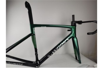 Carbon Fiber Road Bicycle Frame S-Works Tarmac SL7 Frameset Disc Brake Green