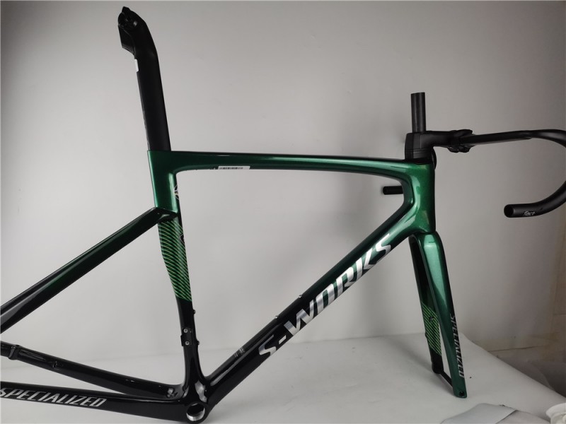 Rama roweru szosowego z włókna węglowego S-Works Tarmac SL7 Zestaw ramek do hamulców tarczowych Zielona