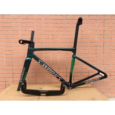 Carbon Fiber Road Bicycle Frame S-Works Tarmac SL7 Frameset Disc Brake Green Chameleon-S-Works SL7 Ketaspidur