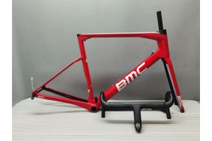 Cadre de vélo de route en carbone BMC frein sur jante 54 cm BB92 V frein brillant fini-UD sans guidon