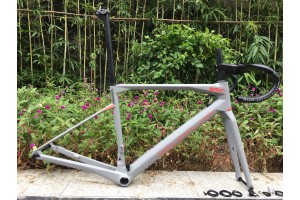 BMC Carbon Road Bike Frame Frână pe jantă și frână pe disc Gri