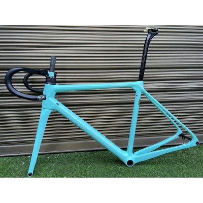 Bianchi Specialissima Carbon Fiber Road Bicycle Frame Blue-Bianchi Frame