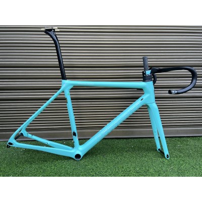 Bianchi Specialissima Carbon Fiber Road Bicycle Frame Blue-Bianchi Frame