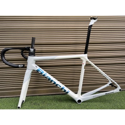 Bianchi Specialissima Carbon Fiber Road Bicycle Frame White-Bianchi Specialissima