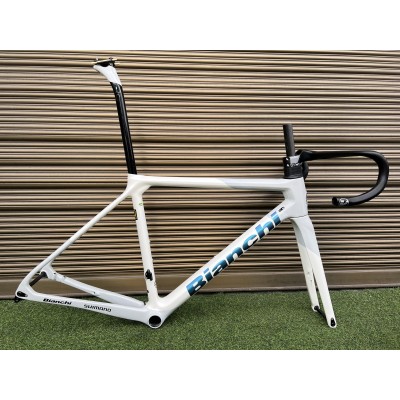 Bianchi Specialissima Carbon Fiber Road Bicycle Frame White-Bianchi Specialissima