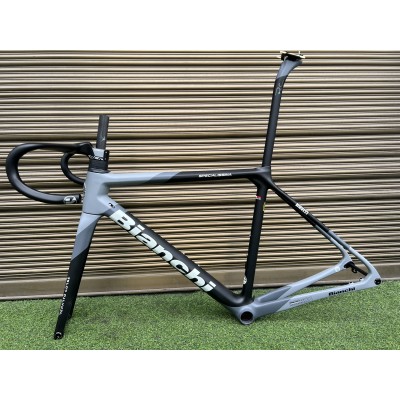 Bianchi Specialissima Carbon Fiber Road Bicycle Frame White-Bianchi Specialissima