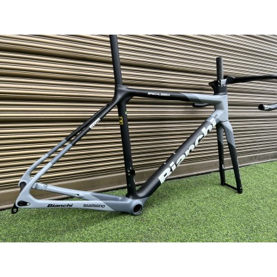 Bianchi Specialissima Carbon Fiber Road Bicycle Frame White-Bianchi Specialissima