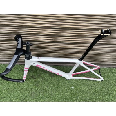 Bianchi Specialissima Carbon Fiber Road Bicycle Frame White-Bianchi Specialissima